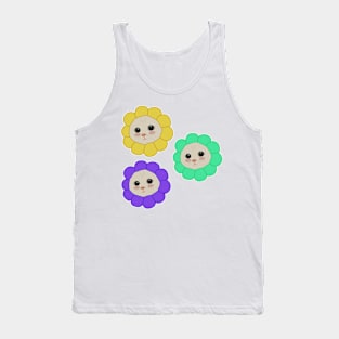 Cute cats with flower accessory Tank Top